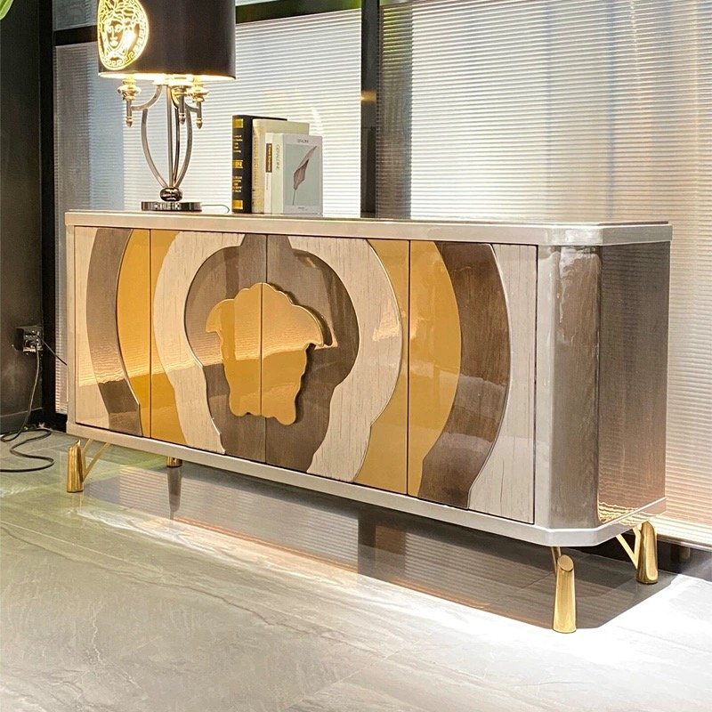 #HC4001 Versace Wooden Console Cabinet Made in Foshan - Image 6