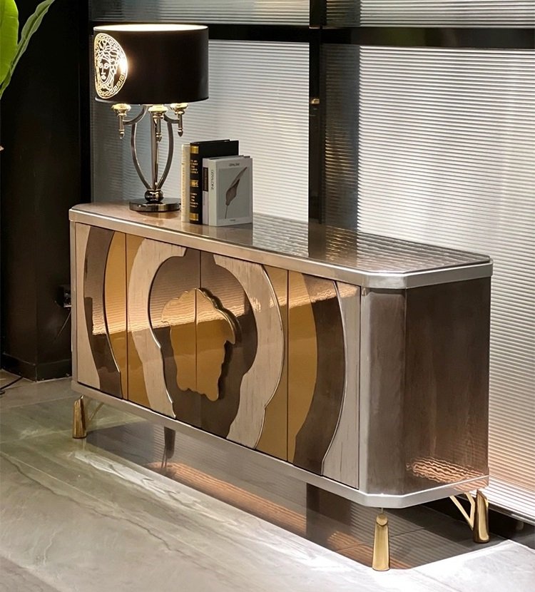 #HC4001 Versace Wooden Console Cabinet Made in Foshan - Image 7
