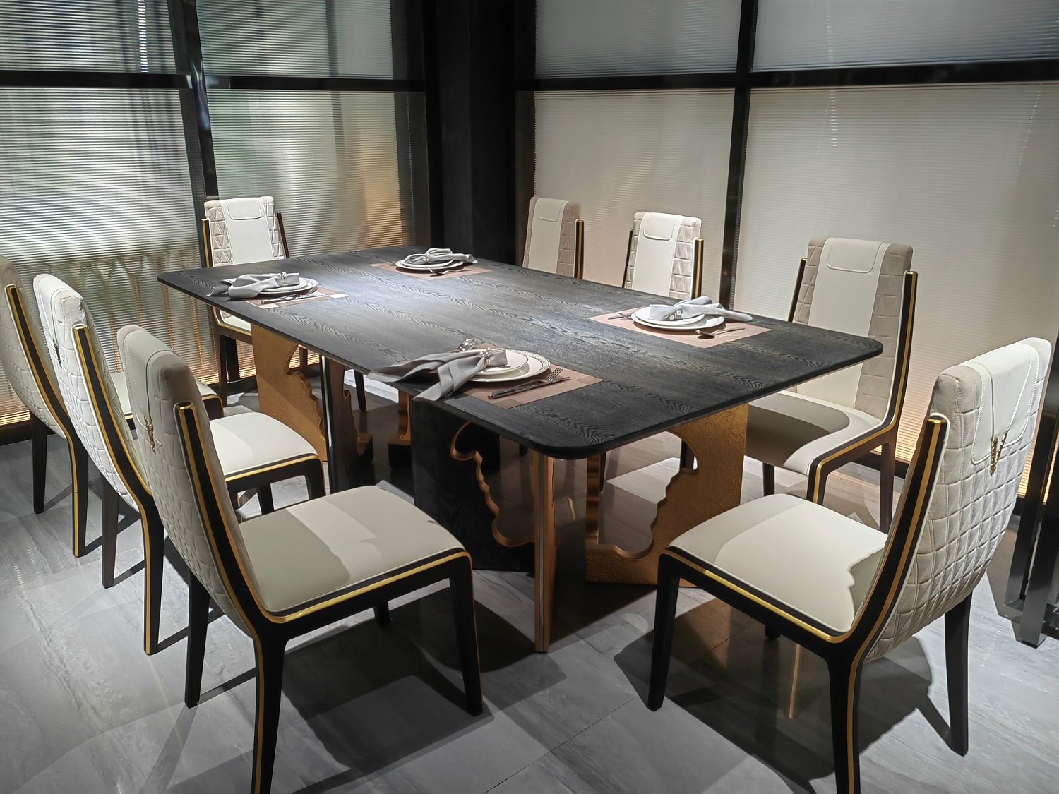 #HL6001 Versace Dining Table Made in China - Image 5