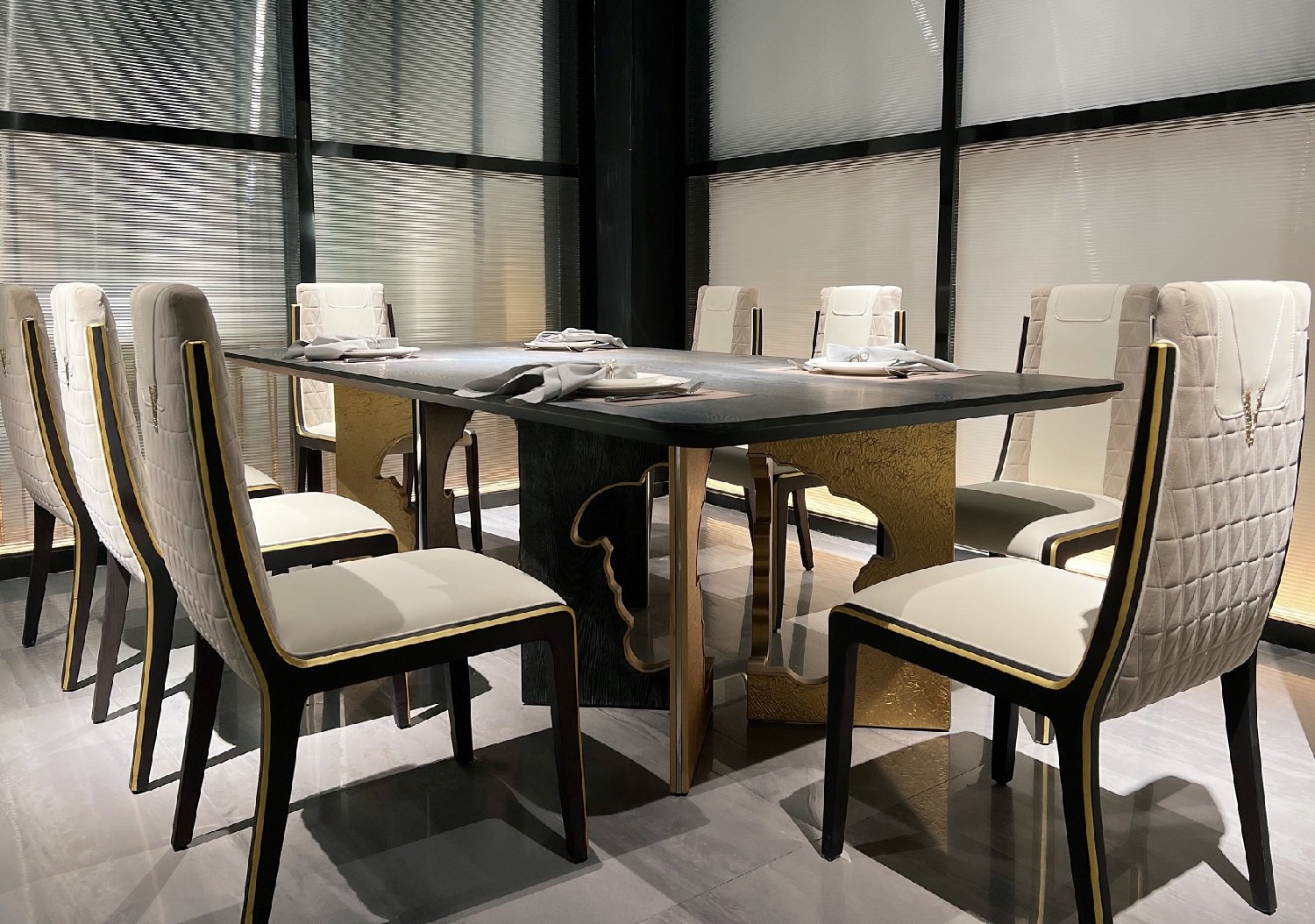 #HL6001 Versace Dining Table Made in China - Image 6