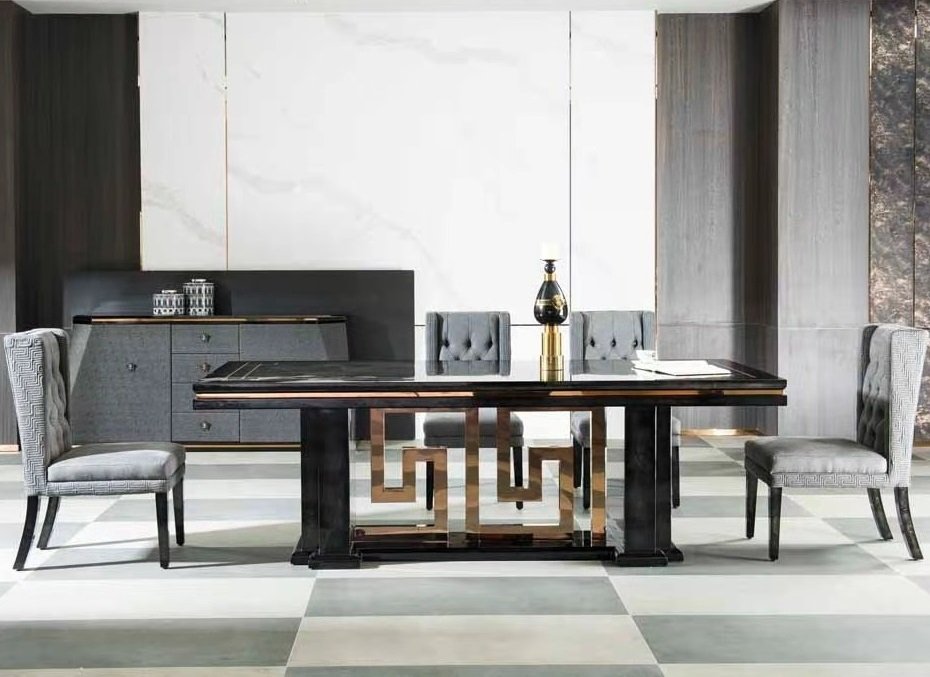 #HC6501 Versace Micor Fiber Dining Chair - Image 2