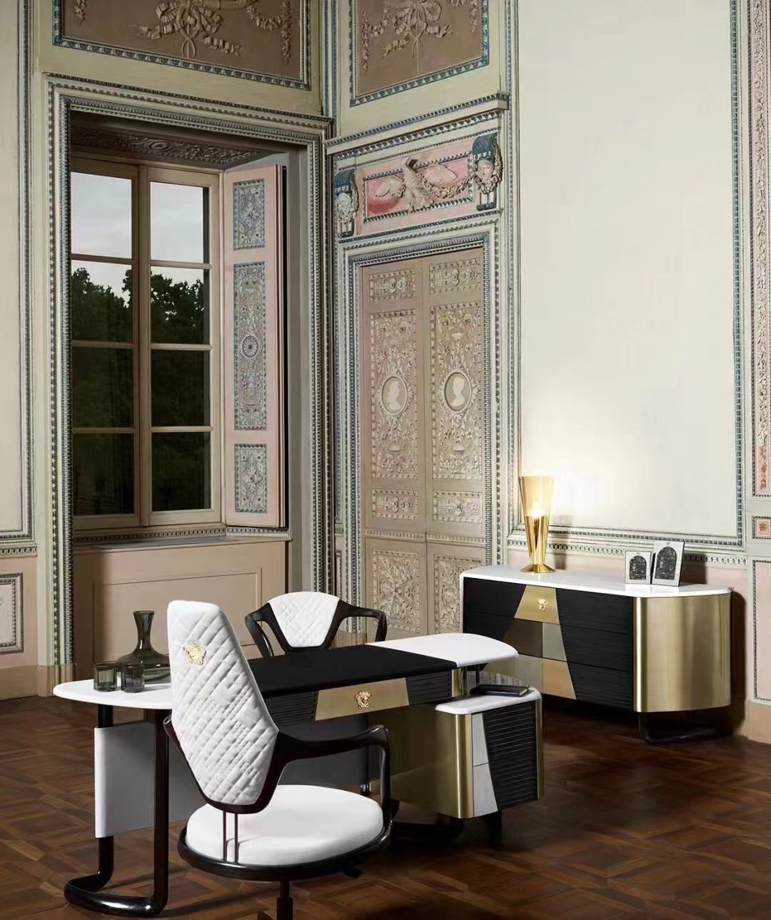 #HC7001 Versace Home Offfice Desk and Chair - Image 6